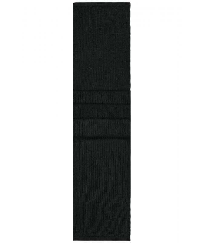 Unisex Knitted Scarf Black 7676