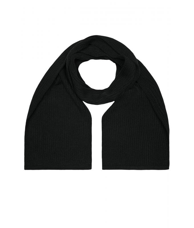 Unisex Knitted Scarf Black 7676