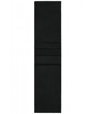 Unisex Knitted Scarf Zwart 7676