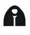 Unisex Knitted Scarf Zwart 7676