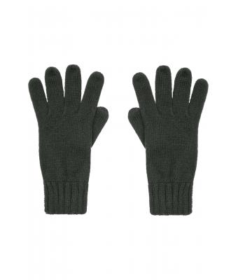 Unisex Knitted Gloves Zwart 7677