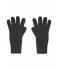 Unisex Knitted Gloves Zwart 7677
