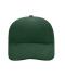 Unisexe Casquette «décalée» 6 panneaux Vert-foncé 7687