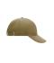 Unisexe Casquette «décalée» 6 panneaux Beige-foncé 7687