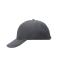 Unisexe Casquette «décalée» 6 panneaux Gris-foncé 7687