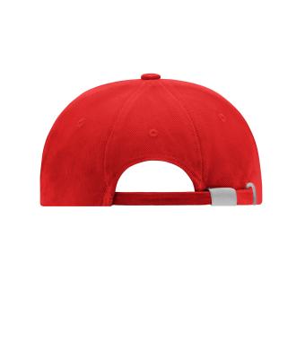 Unisexe Casquette «décalée» 6 panneaux Rouge 7687