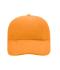 Unisexe Casquette «décalée» 6 panneaux Orange 7687