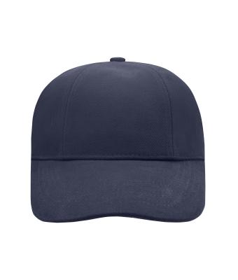 Unisex Turned 6 Panel Cap Laminated Navy 7687