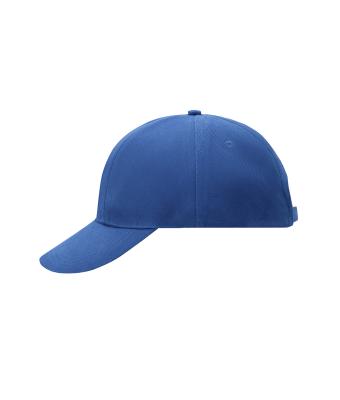 Unisex Turned 6 Panel Cap Laminated Royal 7687