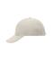 Unisex Turned 6 Panel Cap Laminated Light-grey 7687