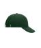 Unisex Turned 6 Panel Cap Laminated Dark-green 7687