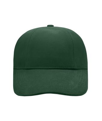Unisex Turned 6 Panel Cap Laminated Dark-green 7687