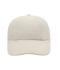 Unisex Turned 6 Panel Cap Laminated Light-grey 7687