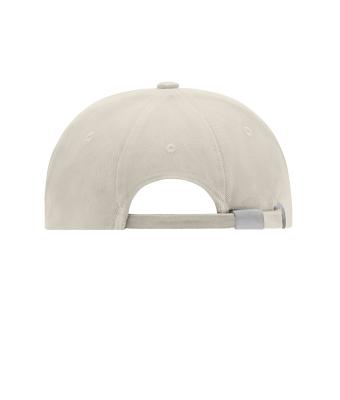 Unisex Turned 6 Panel Cap Laminated Light-grey 7687