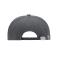 Unisex Turned 6 Panel Cap Laminated Donkergrijs 7687