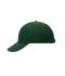 Unisex Turned 6 Panel Cap Laminated Donkergroen 7687