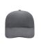 Unisex Turned 6 Panel Cap Laminated Dark-grey 7687