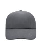 Unisex Turned 6 Panel Cap Laminated Dark-grey 7687