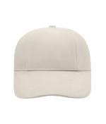 Unisex Turned 6 Panel Cap Laminated Light-grey 7687