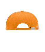 Unisex Turned 6 Panel Cap Laminated Orange 7687