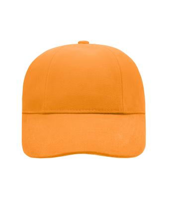 Unisex Turned 6 Panel Cap Laminated Orange 7687