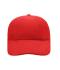 Unisex Turned 6 Panel Cap Laminated Rood 7687