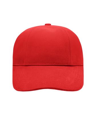Unisex Turned 6 Panel Cap Laminated Rood 7687