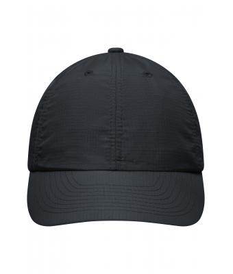 Unisex 6 Panel Coolmax® Cap Black 7688