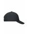 Unisex 6 Panel Coolmax® Cap Black 7688