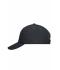 Unisex 6 Panel Coolmax® Cap Zwart 7688