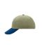 Unisex 6 Panel Raver Cap Licht khaki/navy 7690