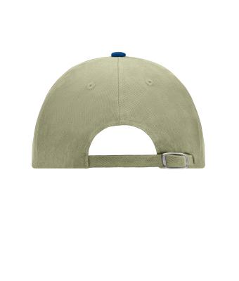 Unisex 6 Panel Raver Cap Licht khaki/navy 7690