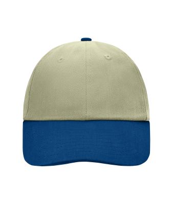 Unisex 6 Panel Raver Cap Licht khaki/navy 7690