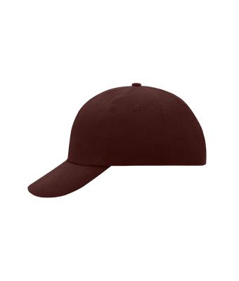 Unisex 6 Panel Raver Cap Donkerbruin 7690