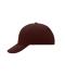 Unisex 6 Panel Raver Cap Donkerbruin 7690