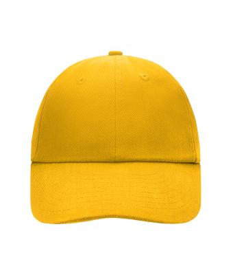Unisex 6 Panel Raver Cap Goudgeel 7690
