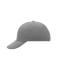 Unisex 6 Panel Raver Cap Donkergrijs 7690