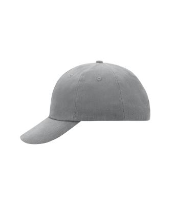 Unisex 6 Panel Raver Cap Lichtgrijs 7690