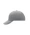 Unisex 6 Panel Raver Cap Lichtgrijs 7690