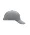 Unisex 6 Panel Raver Cap Lichtgrijs 7690