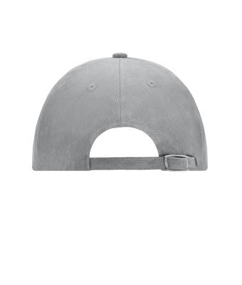 Unisex 6 Panel Raver Cap Lichtgrijs 7690