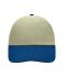 Unisex 6 Panel Raver Cap Light-khaki/navy 7690