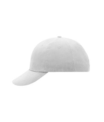 Unisex 6 Panel Raver Cap Wit 7690