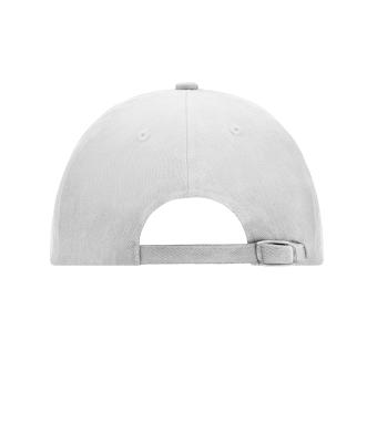 Unisex 6 Panel Raver Cap Wit 7690