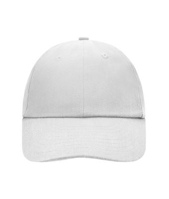 Unisex 6 Panel Raver Cap Wit 7690