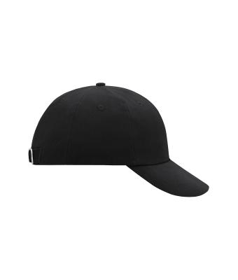 Unisex 6 Panel Raver Cap Zwart 7690