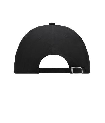 Unisex 6 Panel Raver Cap Zwart 7690