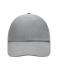 Unisexe Casquette 6 panneaux coton brossé lourd Gris-clair 7690