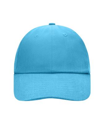 Unisexe Casquette 6 panneaux coton brossé lourd Bleu-ciel 7690
