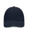 Unisex 6 Panel Raver Sandwich Cap Navy/wit 7691